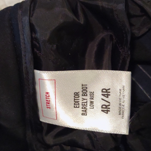 Express Editor Barely Boot low rise stretch slacks. Size 4R. - Picture 9 of 13